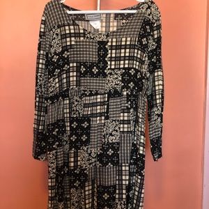 90's Prima Donna patchwork look babydoll dress